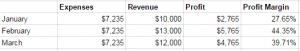 sports facility business plan the finances profit projections